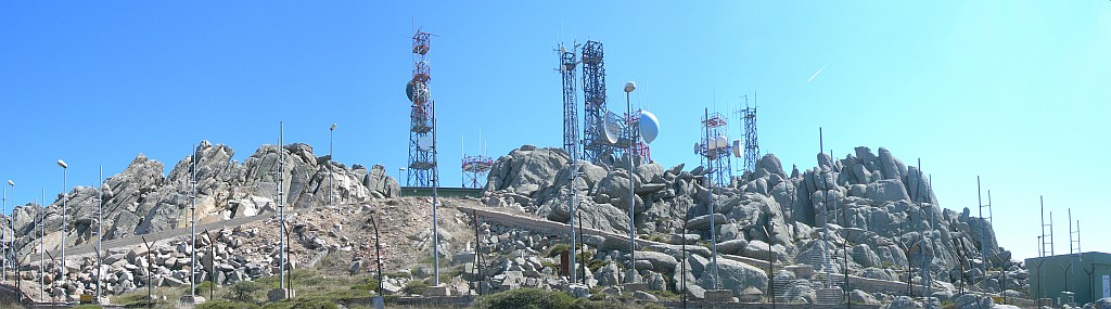 Antennenwald Gipfel Monte Limbara